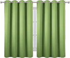 LEMOMO Blackout Curtains 52 x 45 inch/Light Green Curtains Set of 2 - Image 2