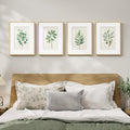 Framed Minimalist Sage Green Botanical Wall Art by Cuspin