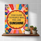 Inspirational Sunshine Wall Art Decor, Motivational Canvas Painting Pictures - Image 4