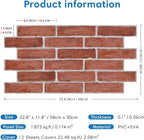 COMSTICKC 3D Faux Brick Wall Panel Peel and Stick, 3D Brick Wall Stickers - Image 5