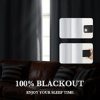 RYB HOME Bedroom Blackout Curtains 80 inches Long, 100% Blackout Thermal - Image 4