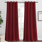 NICETOWN Burgundy Red Blackout Curtains 102 inches Length by NICETOWN