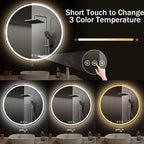 LED Bathroom Mirror 32 Inch Round Bathroom Mirror - Image 3