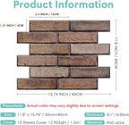 Commomy 3D Peel and Stick Brick, Ultralight Thin PVC Faux Brick Wall Panels - Image 5