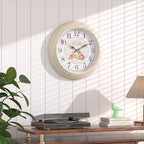 Abdurey Sweet French Rose Style Wall Clock, Battery Operated Silent, Creamy - Image 7