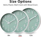 HZDHCLH Wall Clocks Battery Operated, Wall Clock Green, 10 inch Wall Clock - Image 5