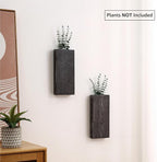 Wood Wall Planter Set of 2, Wood Wall Pocket - Image 2
