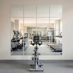 DUMOS 4 Pack Wall Mirror Tiles, Hallway Mirror 16"x12" HD Glass Sheets - Image 7