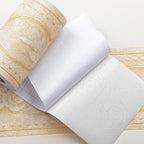 AbaBoorty Beige Floral Wallpaper Border Decor 196"X4.1" Peel and Stick Wall - Image 7