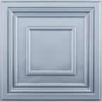 Art3d Decorative 3D Wall Panels 24" x 24", Square Gray Ceiling Tiles, Wall by Art3d