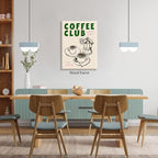 Framed Canvas Wall Art Posters Kitchen Coffee Club Print Vintage Coffee Artwork - Image 6