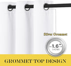 NICETOWN White Room Darkening Curtain 84 inches Long - Image 3