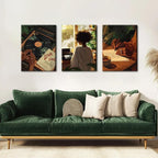 Black Woman Wall Art Set of 3 Fashion Black Girl Wall Decor, Trendy African - Image 7