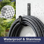 Wall Hooks 4 Pack, 22LB Load-Bearing Black Metal Heavy Duty Hooks - Image 4