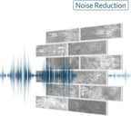 16-Pack 3D Faux Brick Acoustic Wall Panels, 11.8" x 11.8" PET Soundproof & - Image 4
