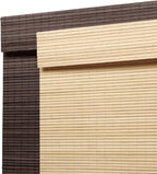 SEEYE Cordless Bamboo Roman Shades, Roll Up Blind Privacy Shade - Image 2