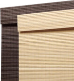 SEEYE Cordless Bamboo Roman Shades, Roll Up Blind Privacy Shade - Image 2