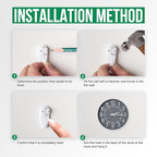 Wall Clock Modern Non-Ticking Battery Operated Silent Wall Clocks Simple Style - Image 9
