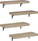 Furinno Tanna Floating Shelves for Wall Set of 4, 22-Inch Wall Shelf, Triple - Image 5