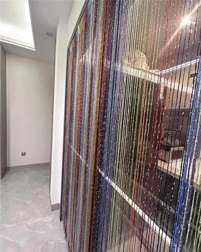 ave split Decorative Door String Curtain Wall Panel Fringe Window Room Divider - Image 4
