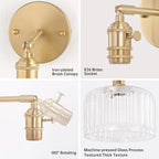 Shenmoyl Vintage Battery Operated Wall Sconce - Image 8