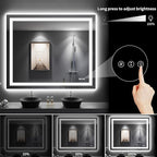 LOAAO 48"X40" LED Bathroom Mirror - Image 4