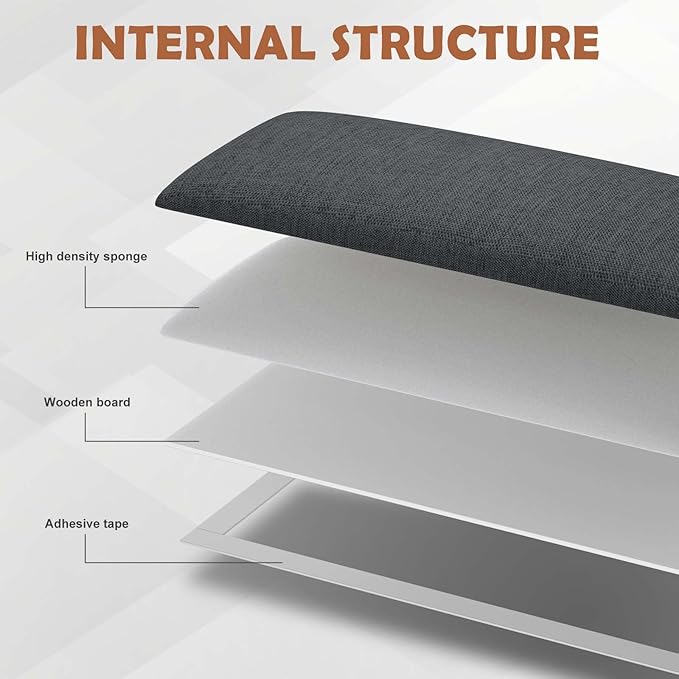 IFNOW Upholstered Wall Mounted Headboard, 3D Soundproof Wall Panels Peel and - Image 2