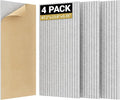 TONOR 4 Pack Large Acoustic Panels, 47.2" X 23.6" X 0.35" Acoustical Wall Panel by TONOR