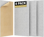 TONOR 4 Pack Large Acoustic Panels, 47.2" X 23.6" X 0.35" Acoustical Wall Panel by TONOR