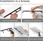 Fixwal Floating Shelves for Wall, Bathroom and Kitchen, for Storage, Room Decor - Image 7