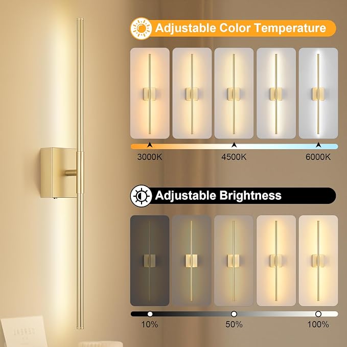 Battery Operated Wall Sconce Set of Two - Image 3