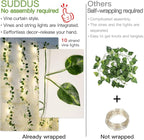 suddus Vines with Lights for Bedroom, 150 LED Fairy Lights with Vines, Pothos - Image 5