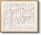 VIYYIEA Framed Wall Art for Living Room, Sketch Canvas Prints, Minimalist Home by VIYYIEAART