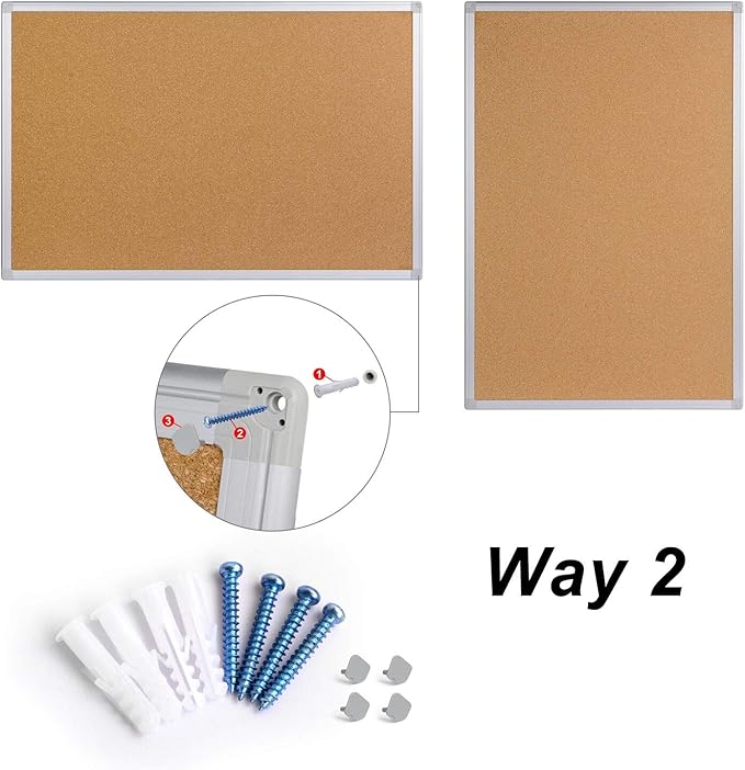 Large Cork Board Bulletin Board 48 x 36, Office Board - Image 7