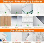 DDMY Black Heavy Duty Adhesive Hooks 2026 Upgraded 50lbs（Max） Sticky Wall Hooks - Image 5