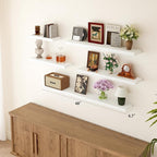 BGMG Floating Shelves for Wall 48 inch Long, Rustic Solid Wooden Deep Wall - Image 4