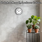 Modern Silent Wall Clock, 10inch Non-Ticking Analog Battery Operated Clock - Image 2