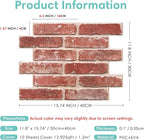 Commomy 3D Peel and Stick Brick, Ultralight Thin PVC Faux Brick Wall Panels - Image 5