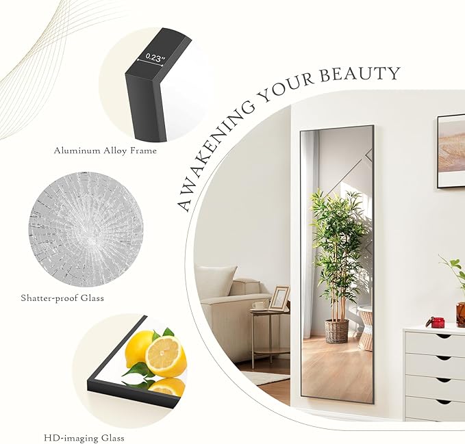Mirror Full Length, Upgraded Body Wall Mirrors - Image 3