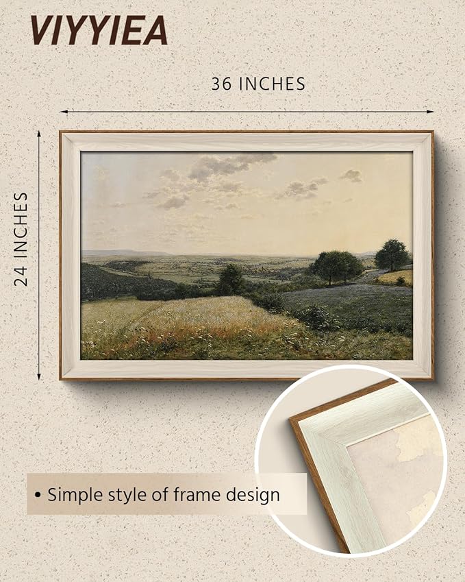 VIYYIEA Framed Canvas Wall Art, Landscape Wall Art - Image 2