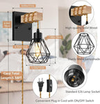 Lomoky Farmhouse Wood Wall Sconces - Image 2