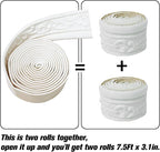 90" x 3.1" Peel Stick Foam Molding Trim Self Adhesive, Crown Molding Wallpaper - Image 3