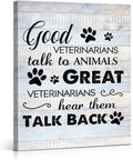 Funny Veterinarian Gifts Farmhouse Dog Canvas Wall Art Decor Veterinary Vet Gift by VAHATAN