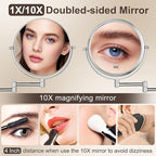 DECLUTTR 8 Inch Wall Mounted Magnifying Mirror - Image 2