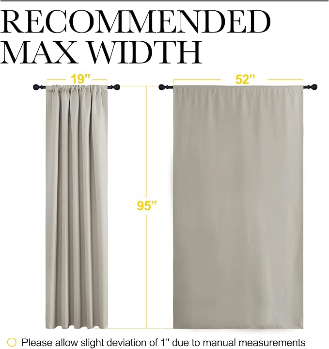 NICETOWN Blackout Curtains for Living Curtains, Room Darkening Window Curtain - Image 7