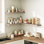RALGEND Floating Shelves for Wall, 1.5" Thick Wall Shelf Set of 3 - Image 8