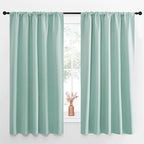 NICETOWN Blackout Curtains for Living Curtains, Aqua Blue, 52 by 63 Inch by NICETOWN