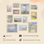 KBKBART Claude Monet Eclectic Wall Art, Monet Prints - Image 2