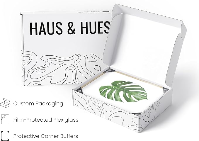 HAUS AND HUES Plant Photo Set of 4-16x20 Framed Beige - Image 4