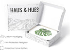 HAUS AND HUES Plant Photo Set of 4-16x20 Framed Beige - Image 4